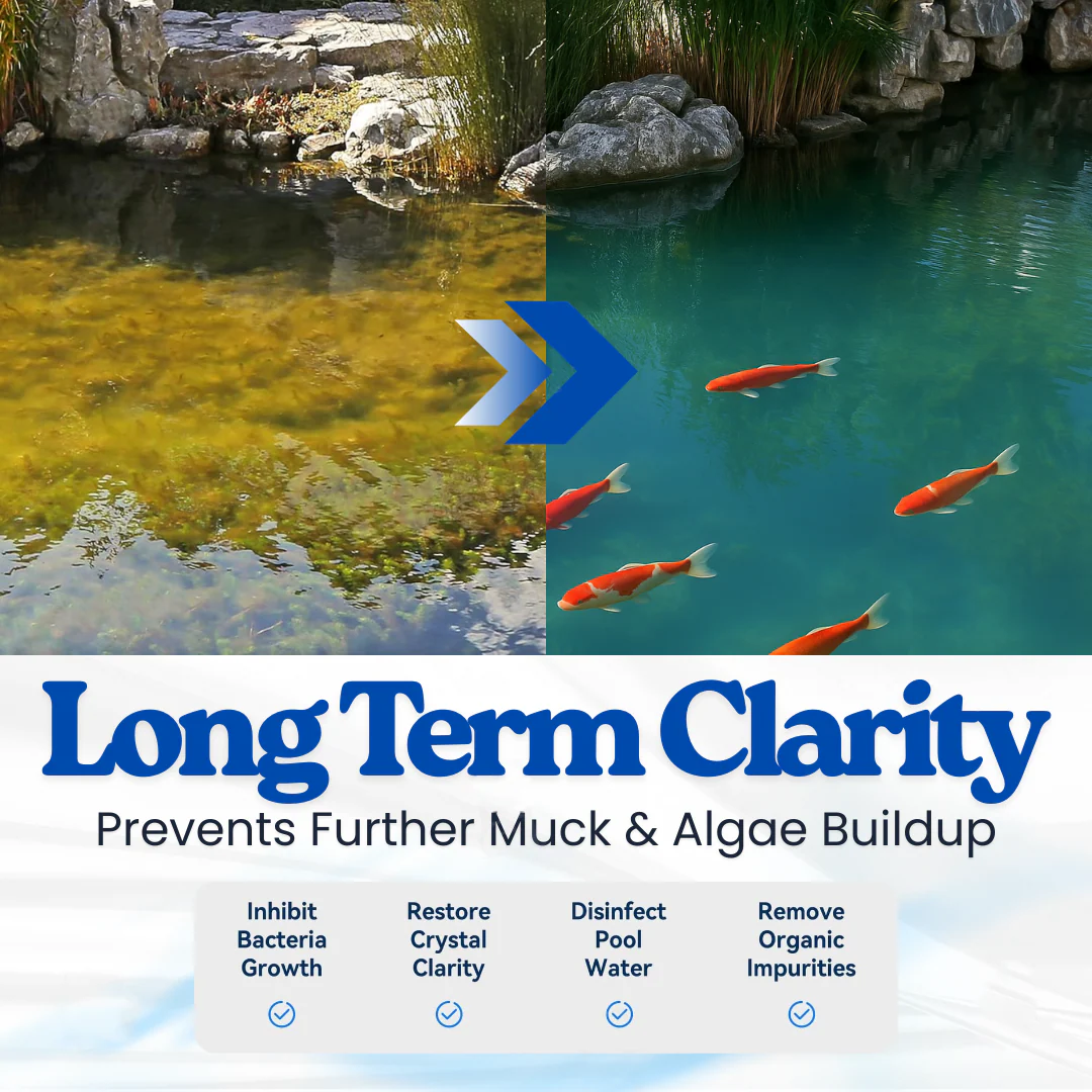 Natural Pond Water Clarifier for Crystal Clear Aquatic Ecosystems