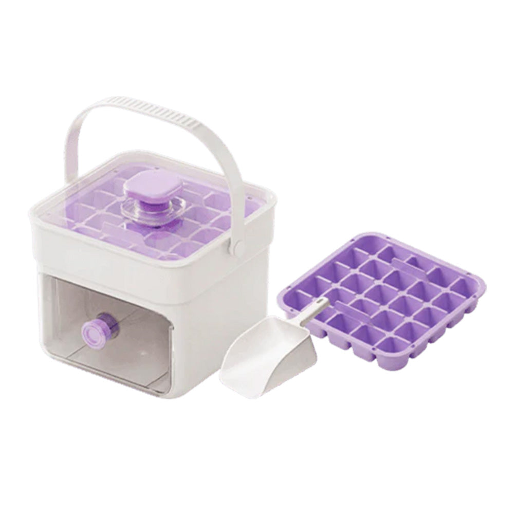 Handled Press-Type Ice Cube Tray (Double-Layer) For any summer moment
