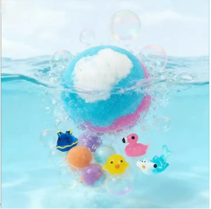 Natural Bath Bombs for Kids with Mega Bubbles & Surprise Inside