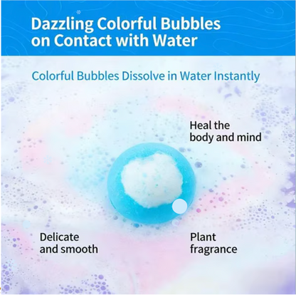 Natural Bath Bombs for Kids with Mega Bubbles & Surprise Inside