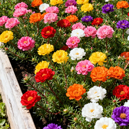 Mixed Color Portulaca Seeds Attract Pollinators