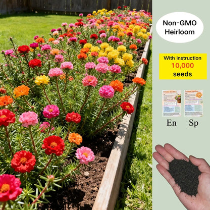 Mixed Color Portulaca Seeds Attract Pollinators