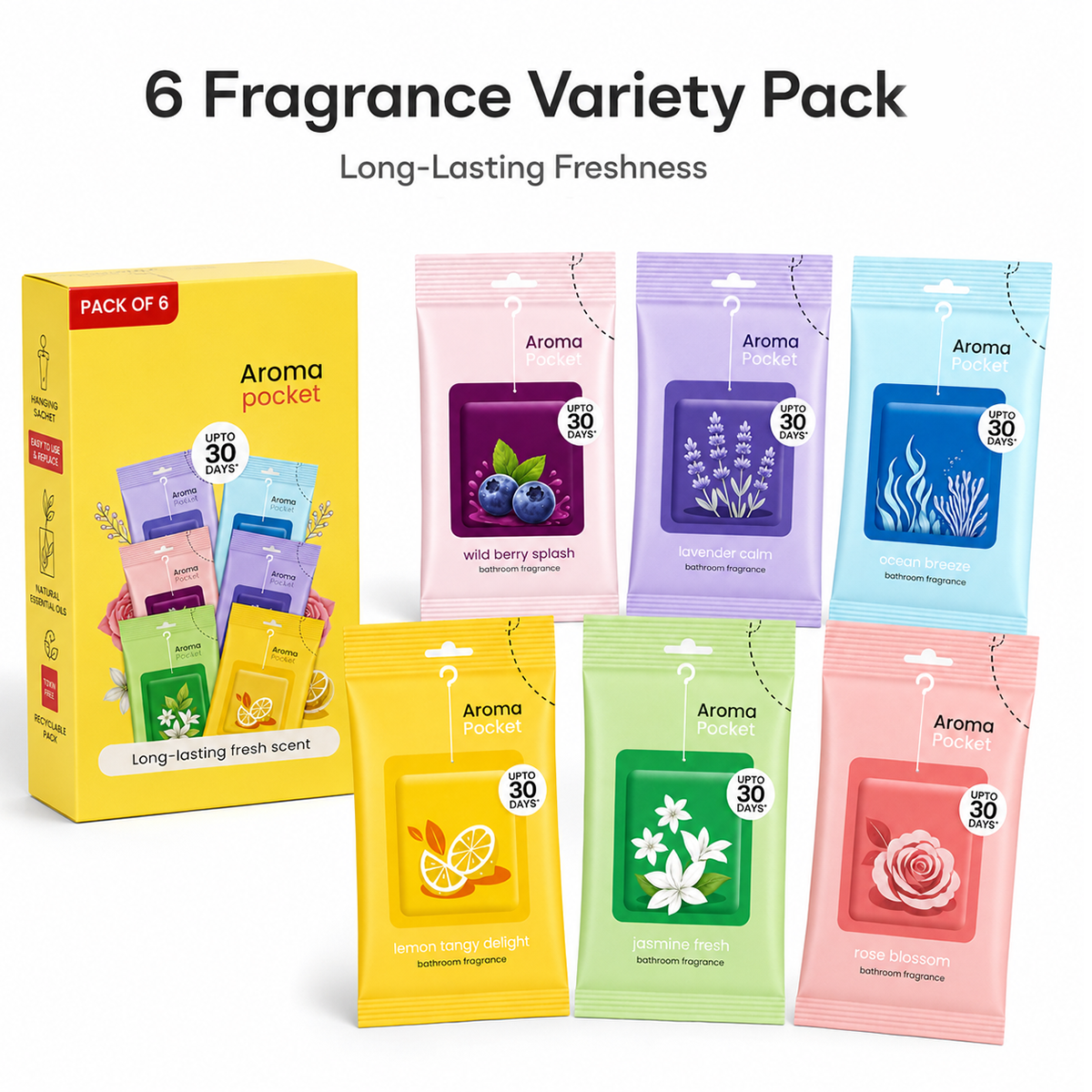 6-Pack Scented Sachets – Refresh Every Corner