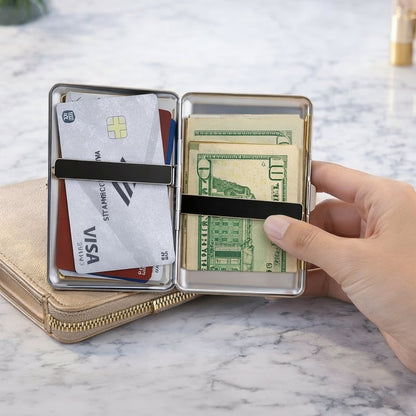 Vintage Art Deco Versatile Card & Cash Case With RFID Protection