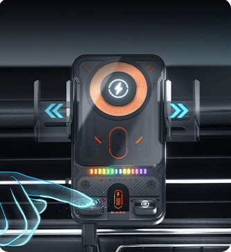 2-in-1 Smart Wireless Car Phone Mount