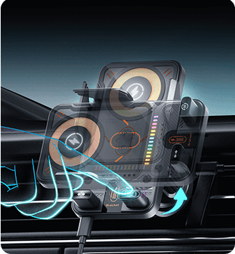 2-in-1 Smart Wireless Car Phone Mount
