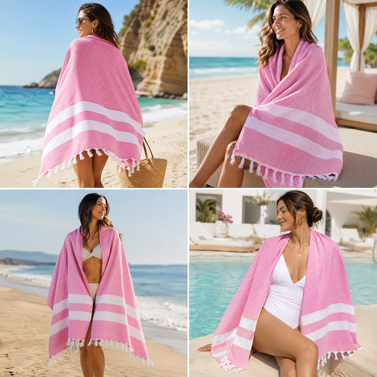 Sand-Free Quick-Dry Beach Towel for Effortless Summer Beach Days