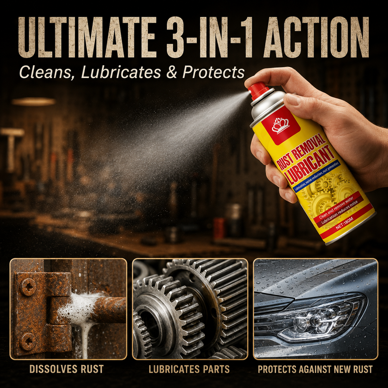 Anti-Rust Lubricant Spray & Rust Remover