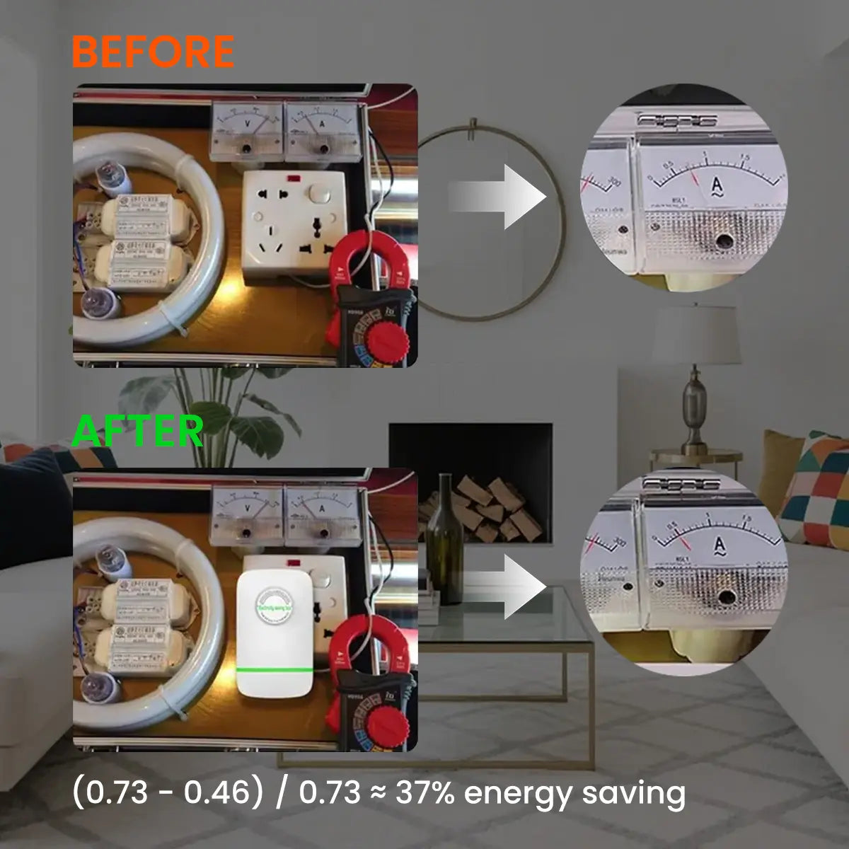 US Plug Power Stabilizer, Auto-Manage Electrical Efficiency for Worry-Free Home Use