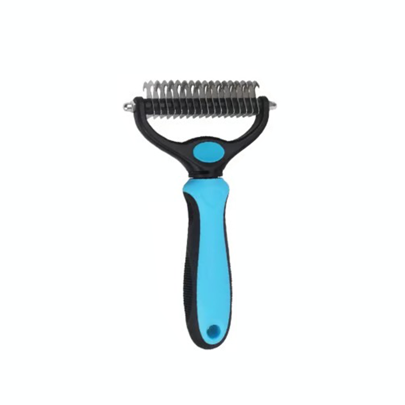 Gentle Deshedding Grooming Brush for Pain-Free Pet Coat Care