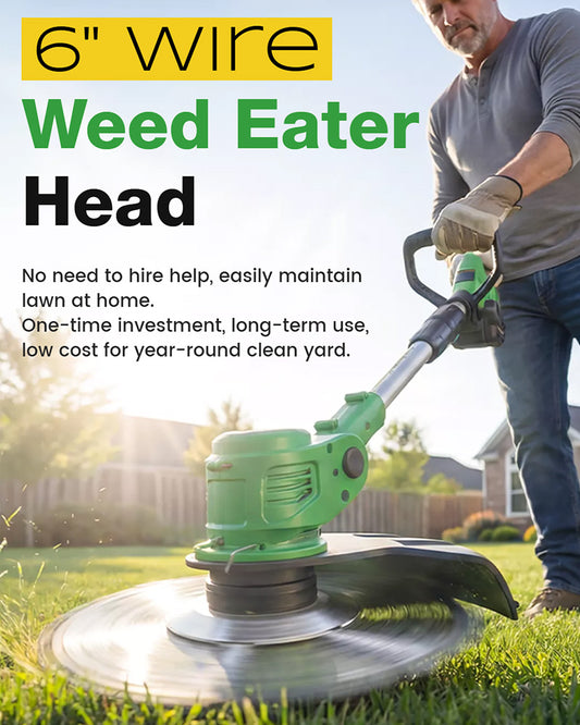 Heavy-Duty Universal Dual-Line Bump Feed Trimmer Head Replacement