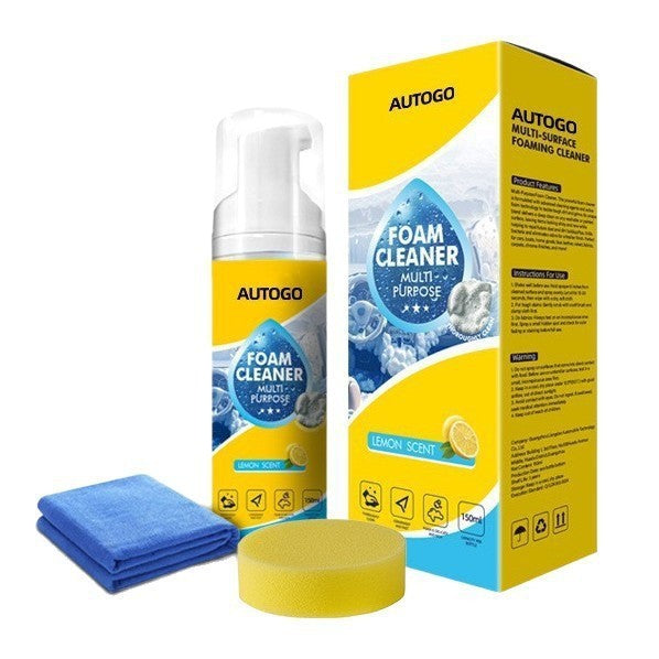 Gravity Foam Interior Cleaning Kit with Sponge for Screen and Leather Care