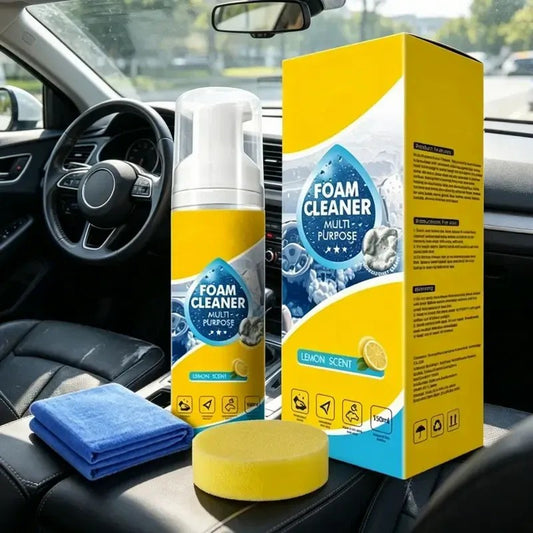 Gravity Foam Interior Cleaning Kit with Sponge for Screen and Leather Care