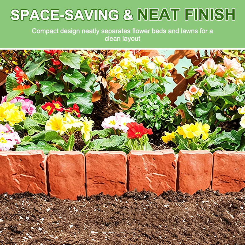 Imitation Stone Garden Fence - DIY Garden Edging Border