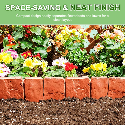 Imitation Stone Garden Fence - DIY Garden Edging Border