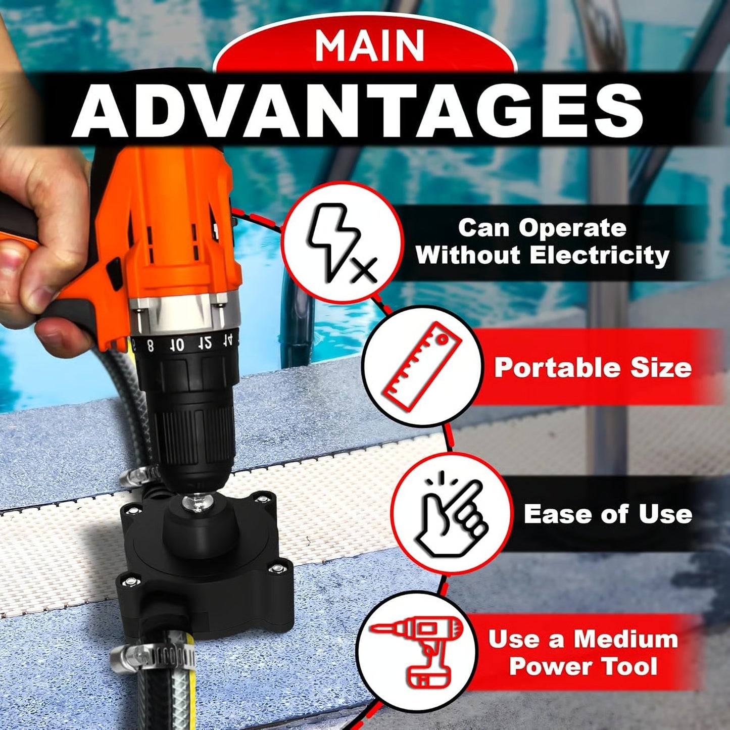 Portable Electric Drill Pump for Fast Water Transfer Anywhere