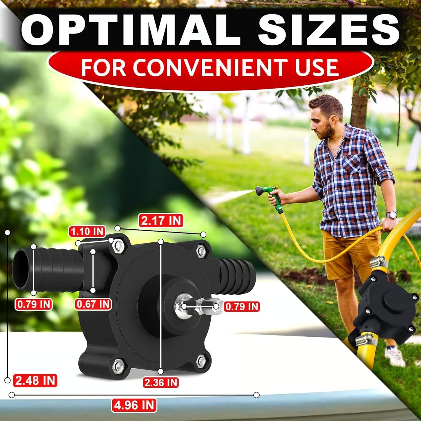 Portable Electric Drill Pump for Fast Water Transfer Anywhere