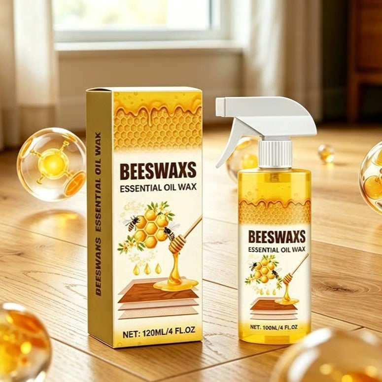 Natural Beeswax Floor Polish Spray for Wood Shine Protection