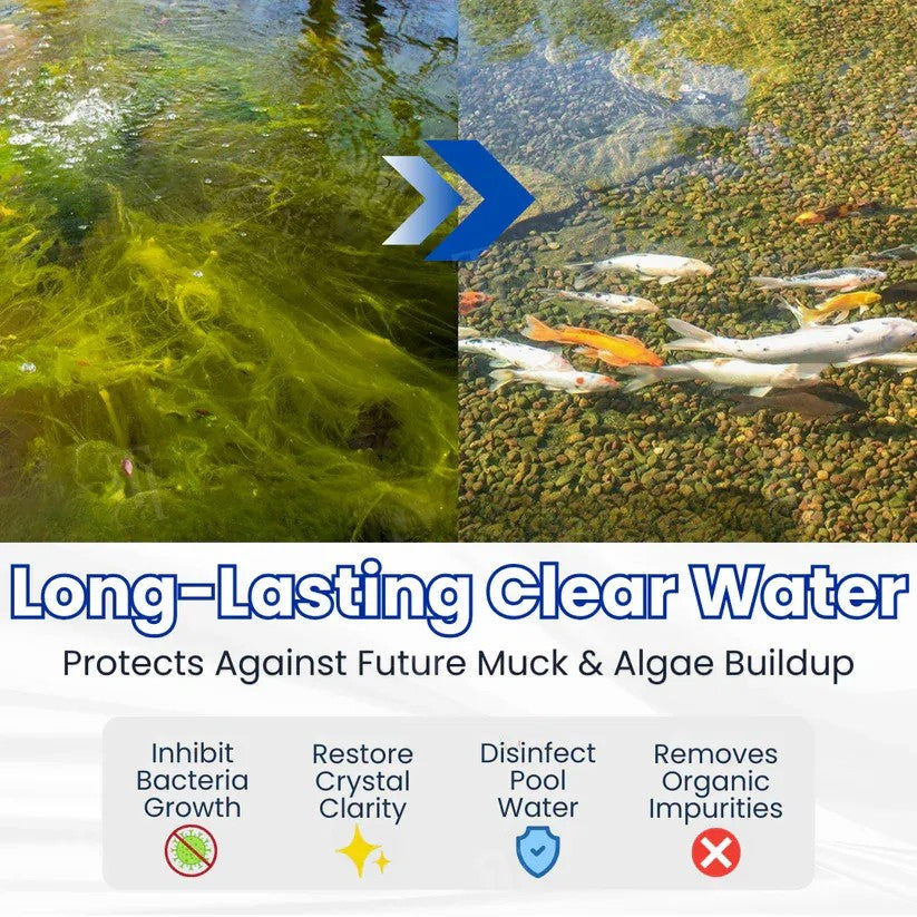 Natural Pond Water Clarifier for Crystal Clear Aquatic Ecosystems
