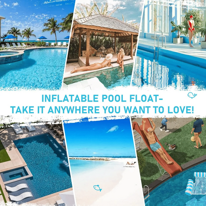 Inflatable Water Hammock Pool Float Lounge Chair