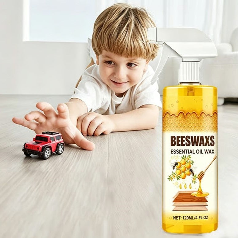 Natural Beeswax Floor Polish Spray for Wood Shine Protection
