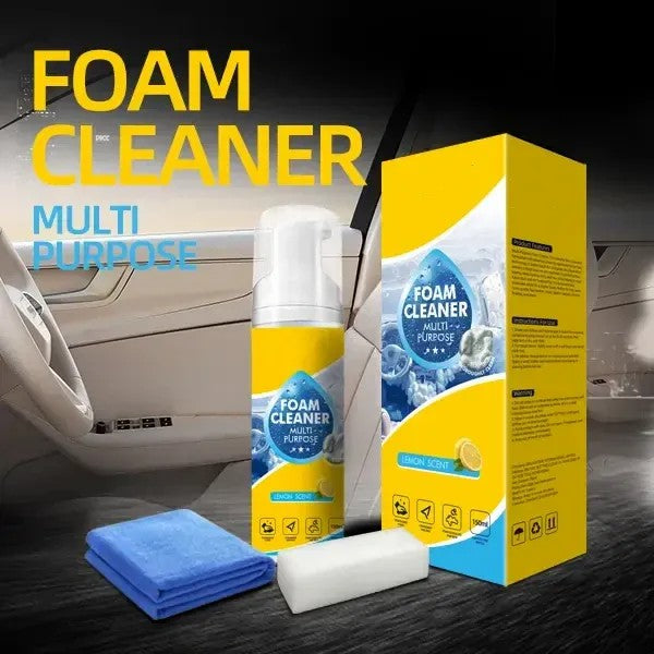 Gravity Foam Interior Cleaning Kit with Sponge for Screen and Leather Care