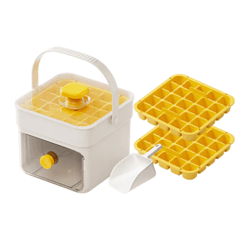 Handled Press-Type Ice Cube Tray (Double-Layer) For any summer moment